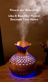 300ml USB Air Humidifier, Mini Humidifier Desktop Humidifier, Hollow Vase Shape Humidifier With Colorful Night Lights Aimak Store