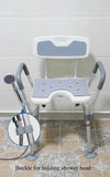 Adult bath chair Bathroom Chair Shower Seat Adjustable Height Shower Chair for Senior Bath Chair for Elderly Bathroom Stool Aimak Store