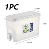 Cold Kettle with Faucet Household Put Refrigerator Fruit Tea Drinks Large Capacity High Temperature Resistant Cool Water Bottle Aimak Store