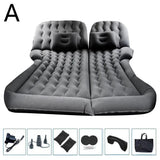 68.9*51.2in Portable Car Inflatable Camping Mattress With Pillows Air Pump Auto Air Bed Mattress SUV Sleeping Pad Tools Aimak Store