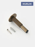 Nurlin Brass  Knurled Door Stops Bathroom Door Room Stopper Heavy Duty Floor Wall Mount Bumper Door Holder Catch Antique Brass Aimak Store