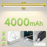 USB Rechargeable LED Wall Light Dimmable Mural Lamp Modern Wireless Aluminum Led Spotlights for Paintings Pictures Wall Lighting Aimak Store