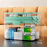 Household Medicine Box Large-capacity Medicine Multi-layer Sorting Storage Box Portable Storage Box for Groceries Aimak Store