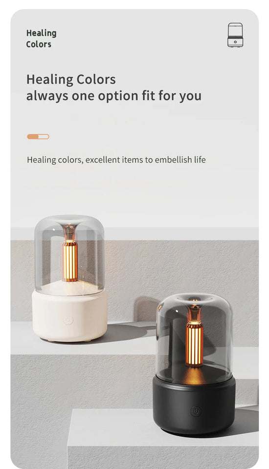 Creative Candlelight Aromatherapy machine usb plug-in desktop ambience Candlelight Home Aromatherapy humidifier Aimak Store