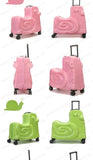 Cartoon children's trolley case Rideable Universal wheel children's travel password case Large capacity children's luggage Aimak Store