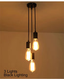 Linear Pendant Lights E27 Simple Black/white/silver 90-260v Bar Cafe Indoor Lighting Fixtures Decoration Hanging Lamp Restaurant Aimak Store