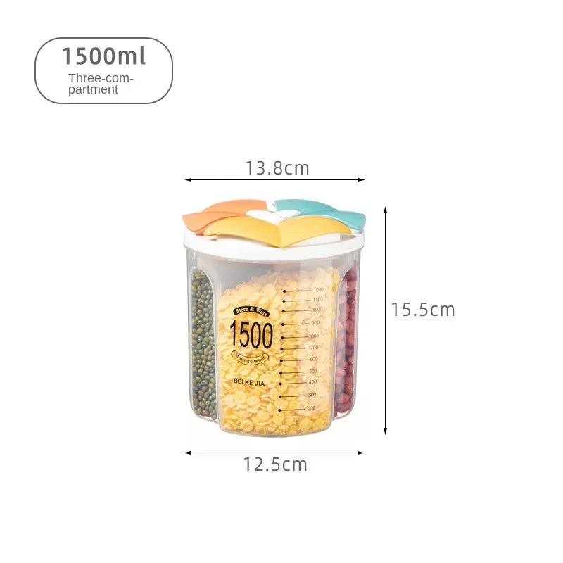 Kitchen Storage Container Large Food Storage Container 360° Rotating Rice Barrels Sealed Cereal Dispenser Rice Tank Grain Box Aimak Store