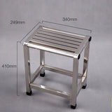 Multi-size Stainless Steel Stool Bathroom Thickened Foot Stool Home Factory Console Use Multifunctional Furniture Mueble Aimak Store
