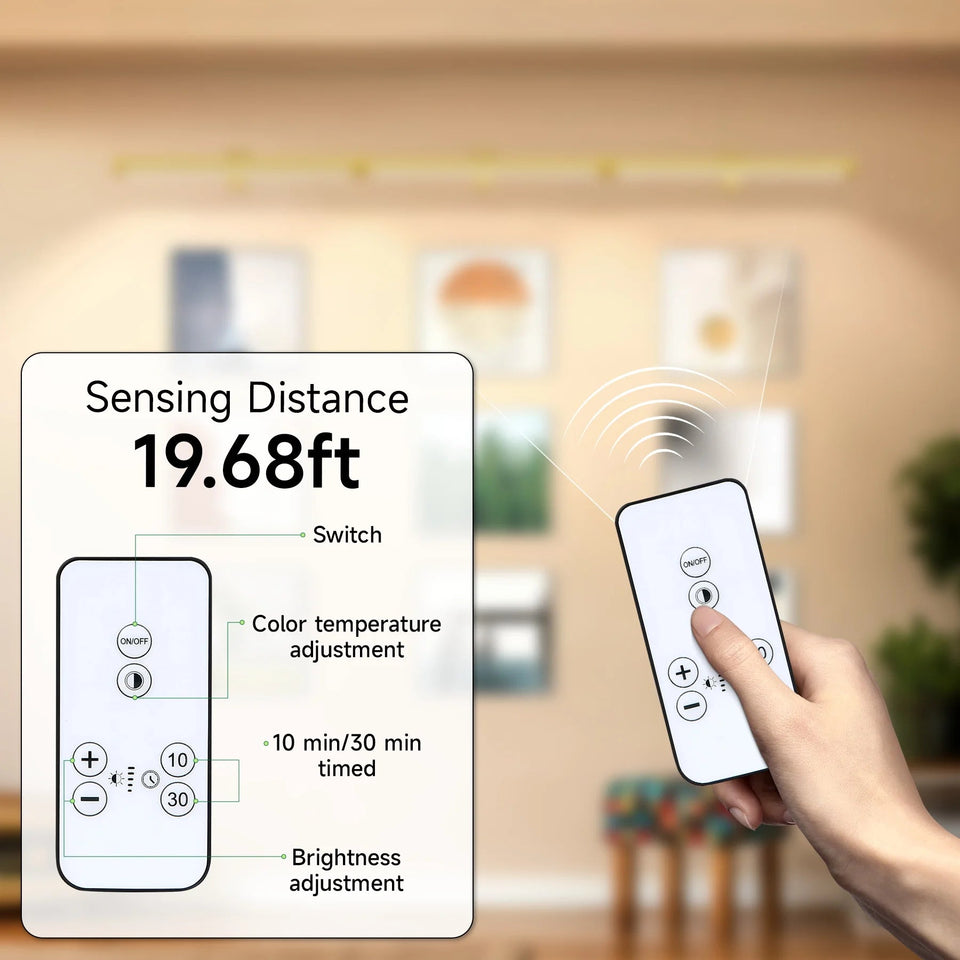 USB Rechargeable LED Wall Light Dimmable Mural Lamp Modern Wireless Aluminum Led Spotlights for Paintings Pictures Wall Lighting Aimak Store