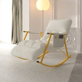 Rocking Chair Folding Nordic Balcony Lazy Chair Adult Leisure Technology Cloth Rocking chairs Sofa Bedroom Garden Lounge Seat Aimak Store