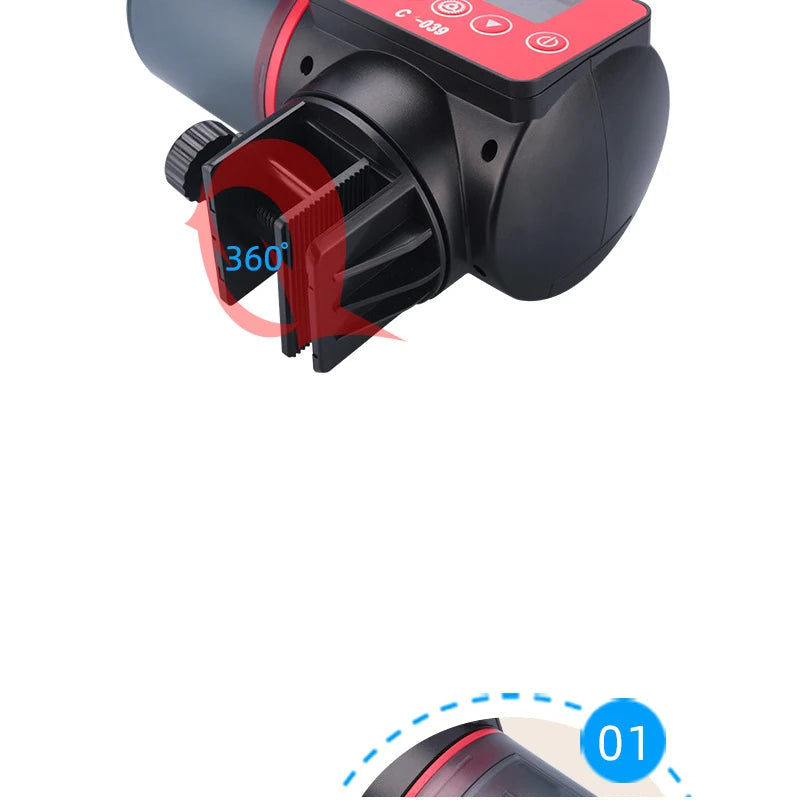 Automatic fish tank feeder intelligent timing automatic feeder aquarium goldfish feeder large capacity fish aquarium feeder Aimak Store