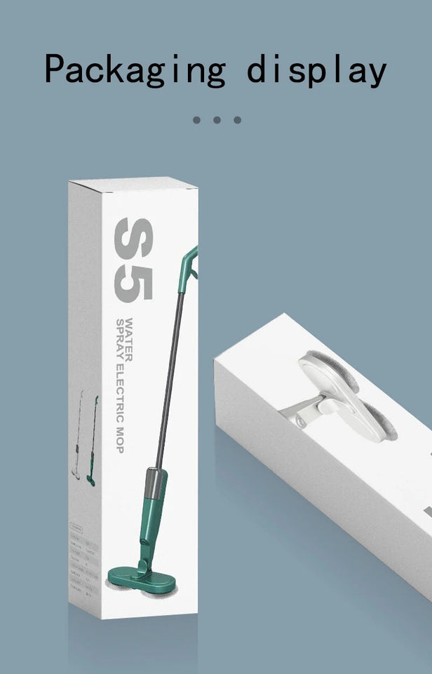 Electric Water Mop Cleaner Machine 360° Rotatable Spin Cleaning Mop Squeeze Wet and Dry Use Hand Push Household Floor Cleaning Aimak Store