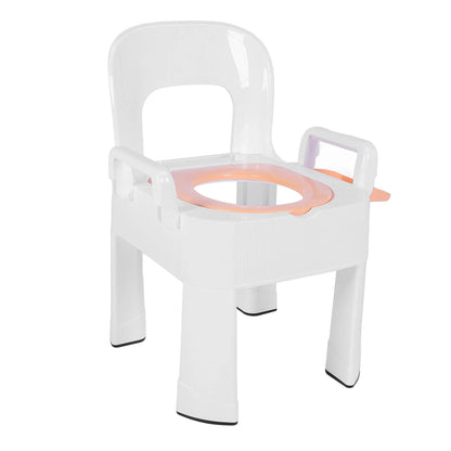 Commode Chair Commode Shower Chair Detachable Folding Non Slip Strong Load Bearing Toilet Safety Chair for Bathroom Squat Toilet