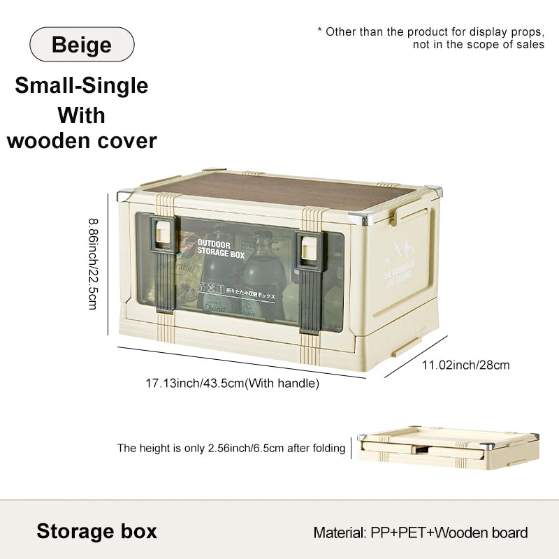 UFORU Outdoor camping storage box Car trunk organizer Car multilayer thickened with cover picnic storage folding box Aimak Store