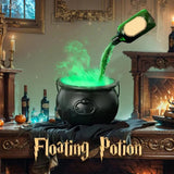 Party Horror Props Witch's Cauldron With Magical Bottles & Fog Maker, Floating Potion DIY, Halloween Decorations Indoor Aimak Store