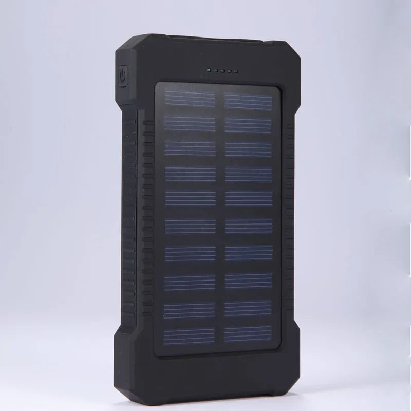 20000mah Portable Solar Power Bank Waterproof External Battery Backup Powerbank 20000 mah Phone Battery Charger LED Pover Ban Aimak Store