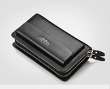 Men Clutch Bag Men's Long Purse Large Capacity Men's Wallets Cell Phone Pocket Passcard Pocket High Quality Wallet Bags For Men Aimak Store