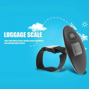 40kg/100g Digital Electronic Luggage Scale Portable Suitcase Scale Travel Bag Weighting Fish Hook Hanging Scale（Without Battery） Aimak Store