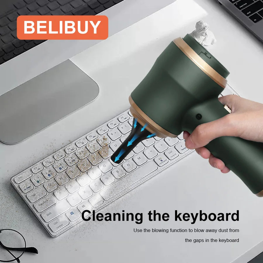 BELIBUY Wireless Car Vacuum Cleaner for Cleaning Bedroom Carpets Portable High Power Function Home Appliance Cleaning Machine Aimak Store