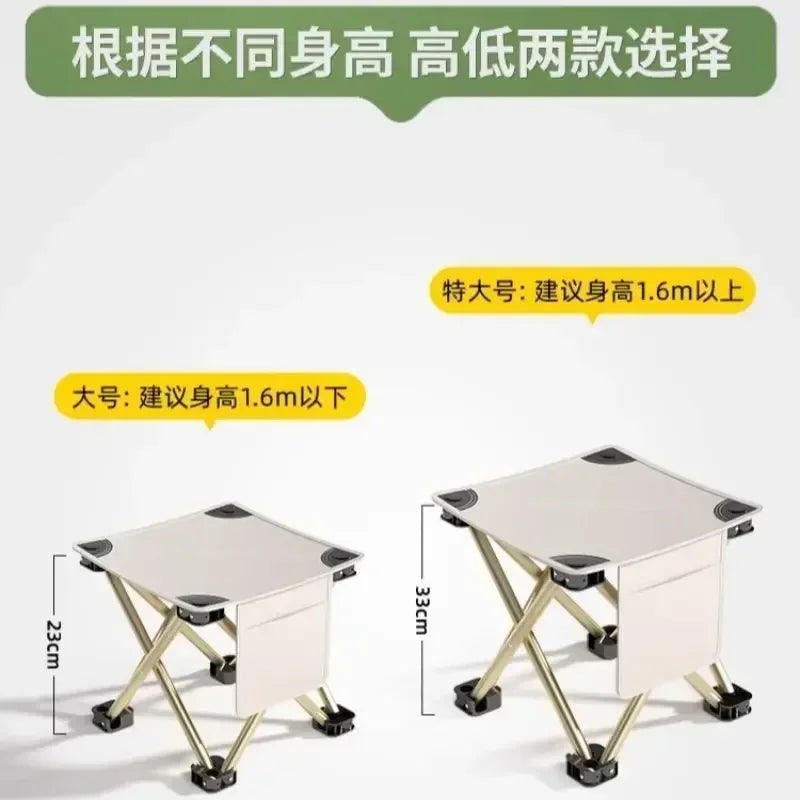 Outdoor Folding Stool Portable Pony Super Light Camping Chair Foldable Chair Fishing Bench Aimak Store