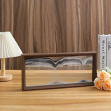 3D Sandscape Moving Sand Art Picture Wooden Frame Quicksand Liquid Hourglass Craft Flowing Sand Painting Office Home Decor Gifts Aimak Store