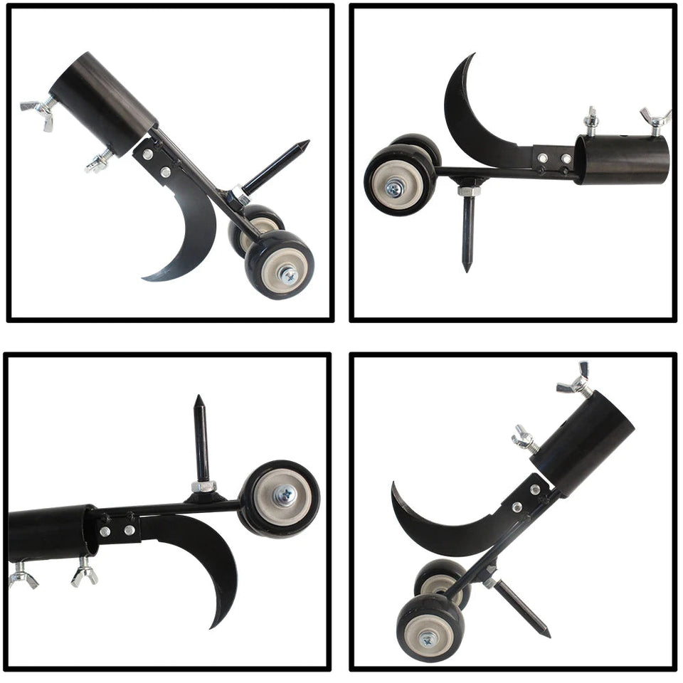 Heavy Duty Garden Weeder Tool Manual Weed Puller with Lawn Cutter & Auxiliary Wheels for Dandelions Grass ，Garden Cleaning Tools Aimak Store