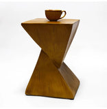 Lightweight Concrete Accent Table,Modern Geometry Side Table for Indoor and Outdoor,Small Bedside End Table Sofa Vanity Coffee Aimak Store