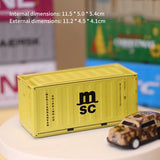 New Container Mini Iron Box Small Container Model Storage Box Creative Desktop Ornament Storage Rack Multi-Functional Metal Box Aimak Store