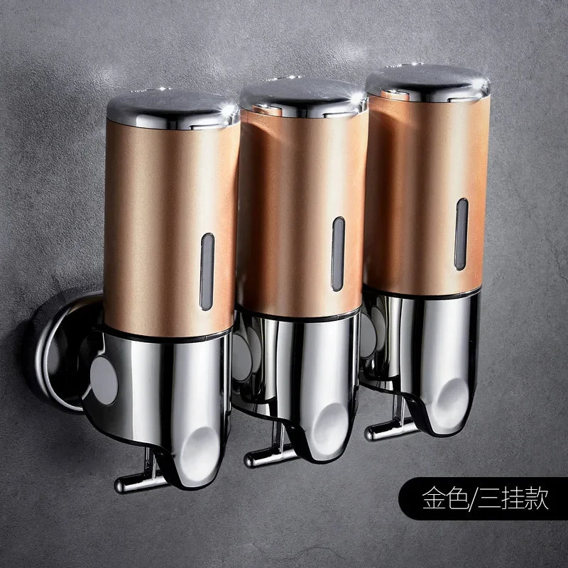 1-3pcs Wall Mounted Square Manual Liquid Soap Dispensers Shampoo Container Soap And Gel Dispenser Bathroom Accessories 500ML Aimak Store