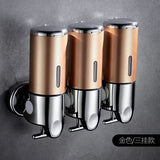 1-3pcs Wall Mounted Square Manual Liquid Soap Dispensers Shampoo Container Soap And Gel Dispenser Bathroom Accessories 500ML Aimak Store