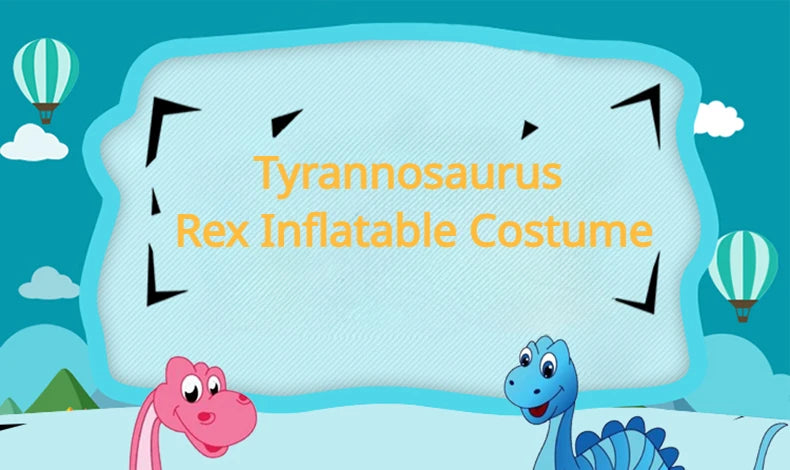 Animal Cartoon Riding T-Rex Inflatable Costume Nursery Kids Dinosaur Role Playing Game Adult Kids Chasing Game Birthday Gift Aimak Store