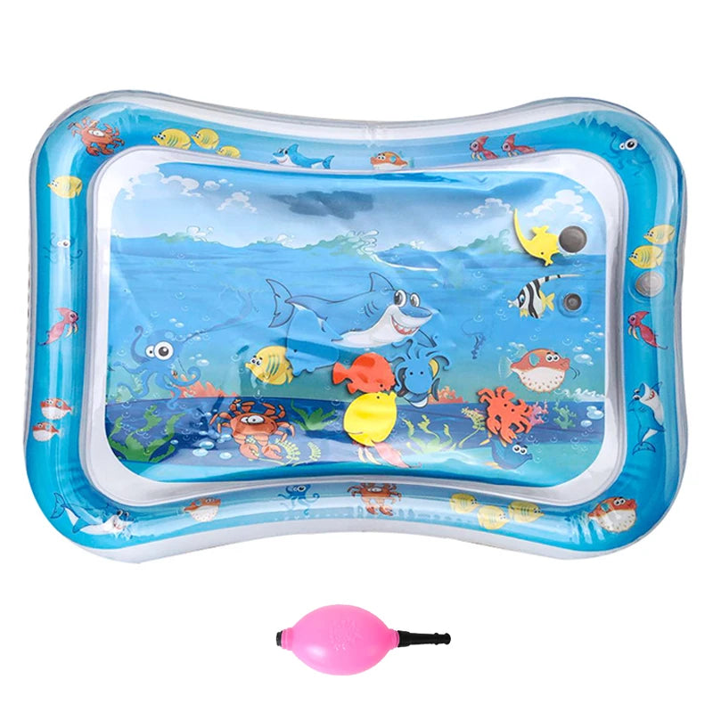 Baby Water Play Mat Tummy Time Toys For Newborns Playmat PVC Toddler Fun Activity Inflatbale Mat Infant Toys Seaworld Carpet Aimak Store