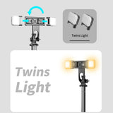 4 in 1 Wireless Bluetooth Selfie Stick 1580mm With Double Fill Light Foldable Tripod Monopod For Gopro Action Cameras Smartphone Aimak Store