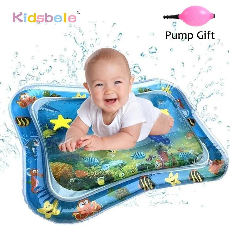 Baby Water Play Mat Tummy Time Toys For Newborns Playmat PVC Toddler Fun Activity Inflatbale Mat Infant Toys Seaworld Carpet Aimak Store