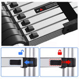 DayPlus 3.2-6.2M Telescopic Ladder with Roof Hook Kit Aluminium Portable Multi-Purpose Folding Portable Heavy Duty Extendable Aimak Store