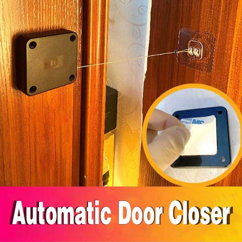 Automatic Door Closer Punch-Free Soft Close Door Closers For Sliding Door Glass Door 500g-1000g Tension Closing Device Aimak Store