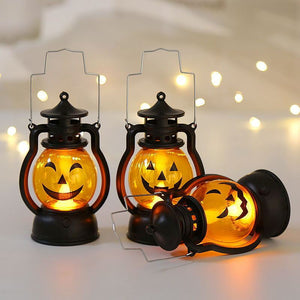 Halloween Oil Lamp Portable Pumpkin Lantern Skull Decoration Aimak Store