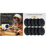 Household Small Desktop Range Hood Mini Portable Desktop Large Wind Power Aimak Store