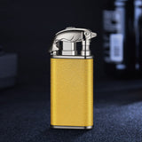 Creative Blue Flame Lighter Dolphin Dragon Tiger Double Fire Metal Winproof Lighter Inflatable Lighter Aimak Store