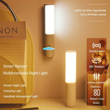 New Style Smart Human Body Induction Motion Sensor LED Night Light For Home Bed Kitchen Cabinet Wardrobe Wall Lamp Aimak Store