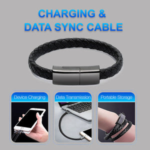 New Bracelet Charger USB Charging Cable Data Charging Cord For IPhone14 13 Max USB C Cable For Phone Micro Cable Aimak Store