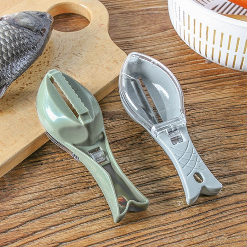 Fish Skin Brush Scraping Fish Scale Brush Grater Quick Disassembly Fish Knife Cleaning Peeling Skin Scraper Scraper Fish Scaler Kitchen Tools Aimak Store