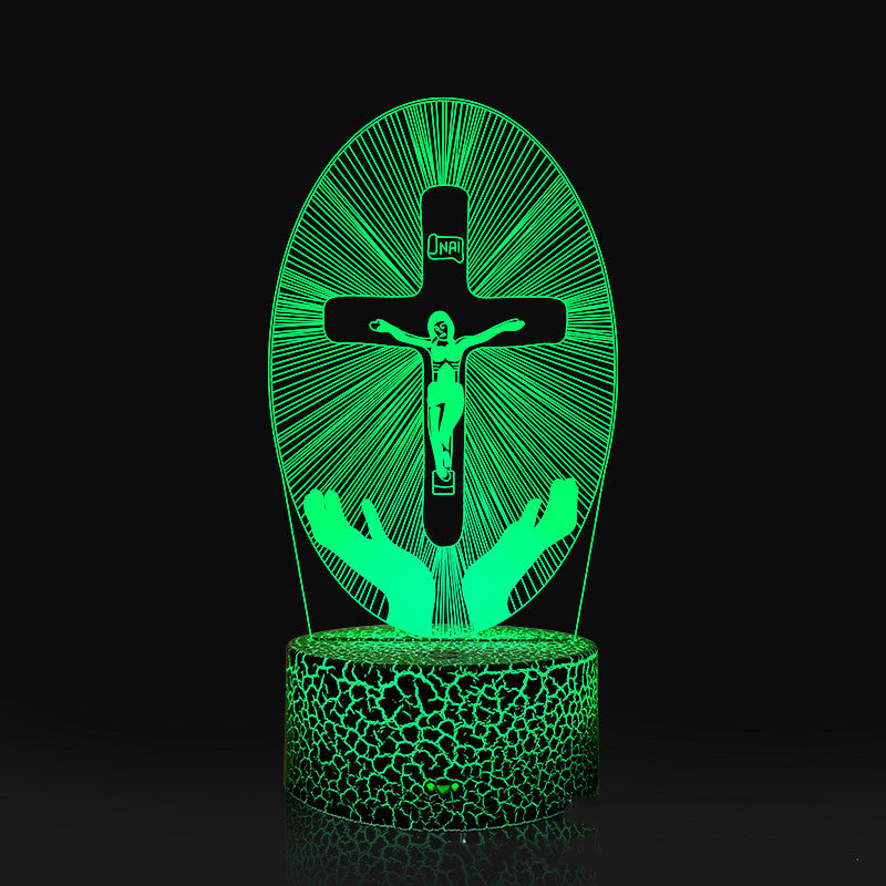Cross Acrylic 3D Night Light Aimak Store