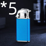 Creative Blue Flame Lighter Dolphin Dragon Tiger Double Fire Metal Winproof Lighter Inflatable Lighter Aimak Store