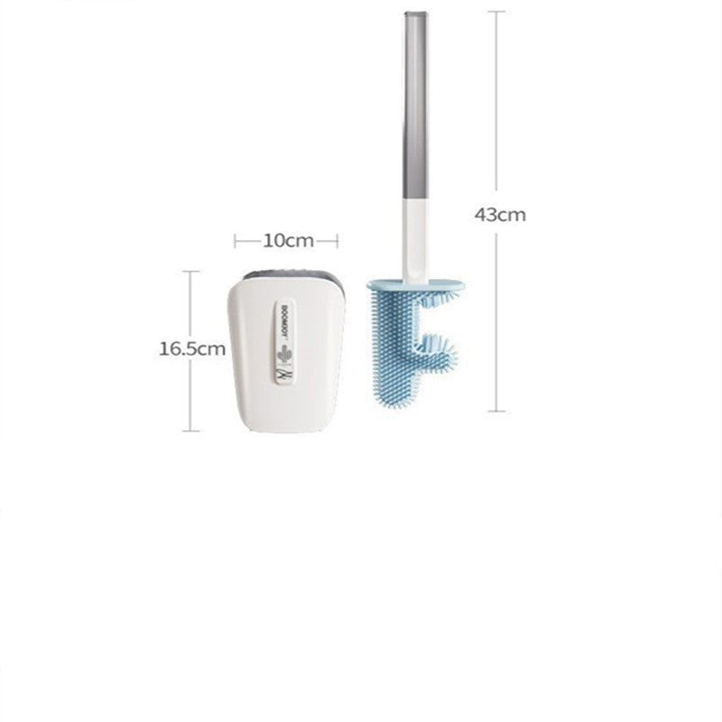 Toilet Brush Household No Dead Corner Bathroom With Bucket Wall Mounted Aimak Store